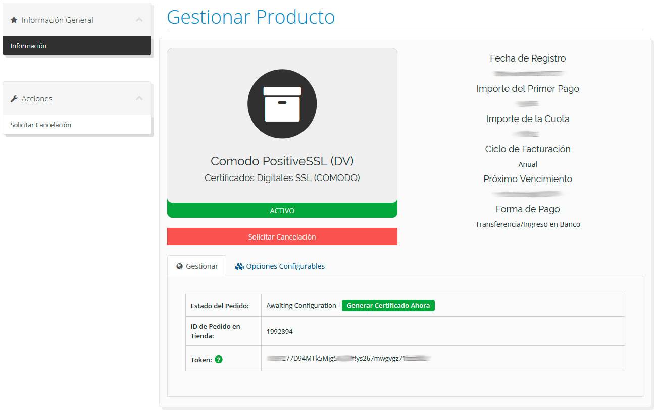 Enroll o Inscripción del certificado SSL (IMPORTANTE) enroll ssl